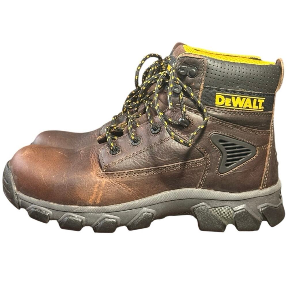 DEWALT Halogen Men's 6" Steel Toe Work Boots Brown Leather DXWP10008